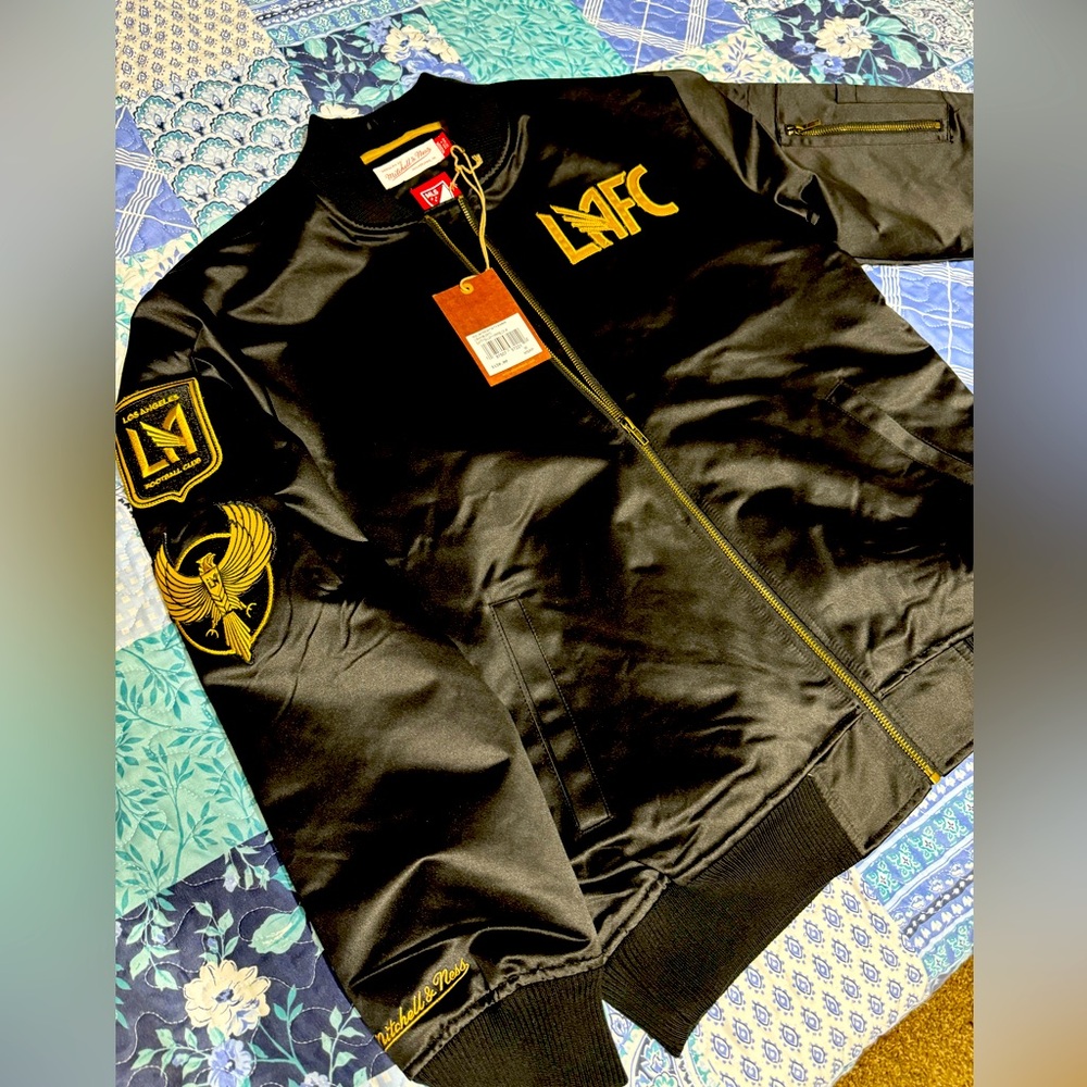 LAFC Mitchell & Ness satin jacket
